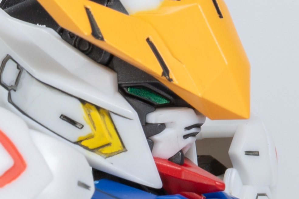 DSPIAE MKA-05 メタリックカラーマーカー メタリックグリーンを下地なしで塗ったパーツ